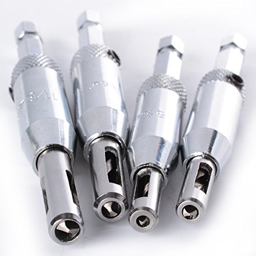 XCSOURCE® 4stk Selbstzentrierend Gelenk Bohrer Set Tür Schrank Pilot Löcher HSS Hex Rezess BI054 - 5