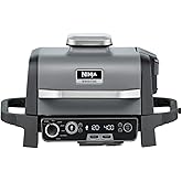 Ninja Woodfire Electric BBQ Grill Smoker, 2400W, 7 Cooking Functions, Grill, Smoker, Air Fry, Fry, Cook, Reusable