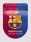 3D Fußball Sticker mit FC Barcelona Logo.