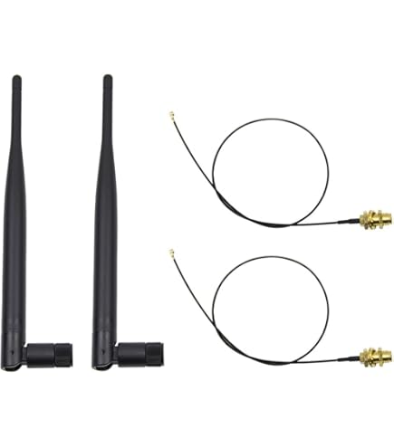 1 coppia IPEX 4 MHF4 Antenna 2.4GHz 5GHz 3dBi Antenna WiFi interna per computer