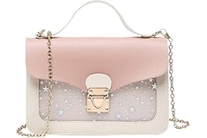 GIOSBR Girls Chain Mini Handbags for Little Girls Star Mini Handbags for Women Little Girl Crossbody Bag Purse Star Sequins Design Chain Messenger Bag for Girls Kids Toddler Teens