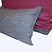 Arketi-com Touf, the Bed that Becomes a Pouf, Blue Jeans Fabric Base and external Additional Free Cover White 63x63x45 cm Artisans Italian Product 100% Hand Made