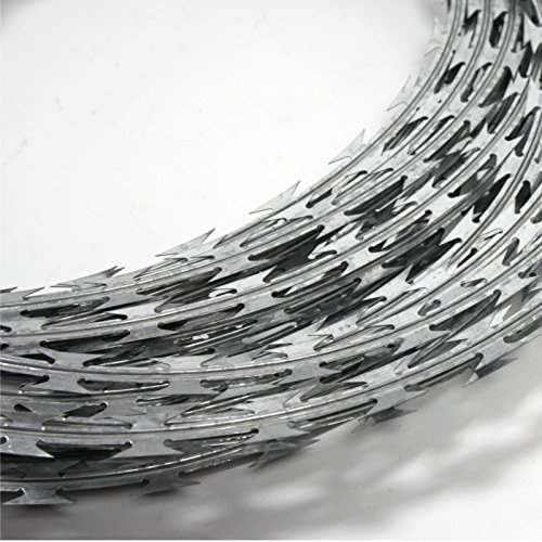 Stacheldraht 100 m (20 m) Natodraht Ø 45 cm Klingendraht Sperrdraht S-Draht - 2