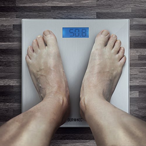 Duronic BS201 Digitalwaage bis zu 180kg – dünner Glasboden, Badezimmer Maßstab, Touchbildschirm + Gratis Batterien - 3