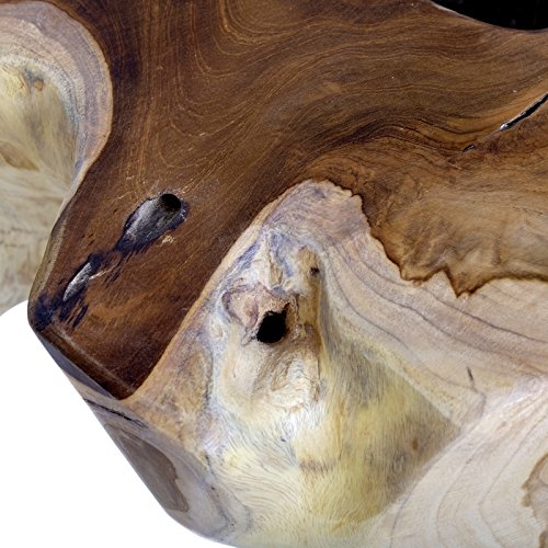 Unique Heavy Solid Teak Wood Coffee Table Wood Stool Root Table Flower Table + Brillibrum Flyer