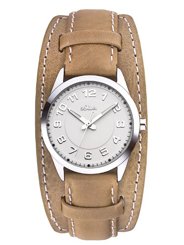 s.Oliver Damen-Armbanduhr XS Analog Quarz Leder SO-2618-LQ