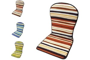 Desconocido MR. COJIN COJIN Silla Jardin Respaldo MONOBLOC (Lote 2 Unidades) Rayas Marron