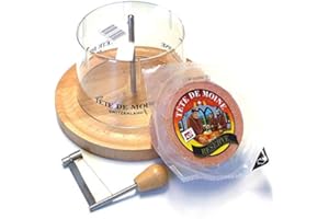 Tete de Moine Komplett Set Käsehobel (Set 1/2 Laib Reserve)