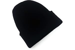 WS UK Kids Beanie Hat - Unisex Slouch Winter Woolly Turn Up Knitted