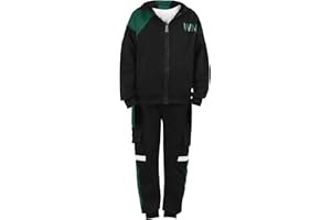 Amur Leopard Kinder Jogginganzug Jungen Trainingsanzug Bekleidungsset 3tlg Trainingsjacke & Langarmshirt & Trainingshose Sportanzug