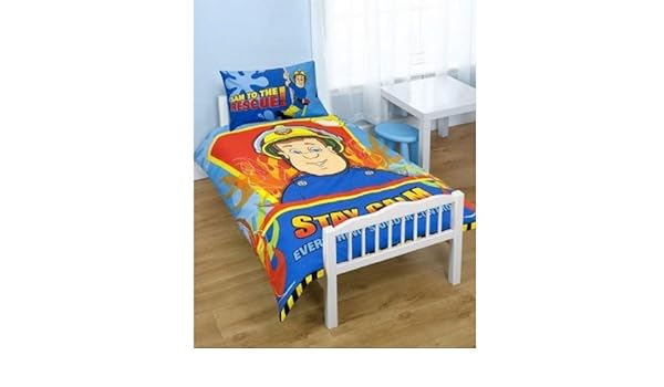 fireman sam cot duvet set