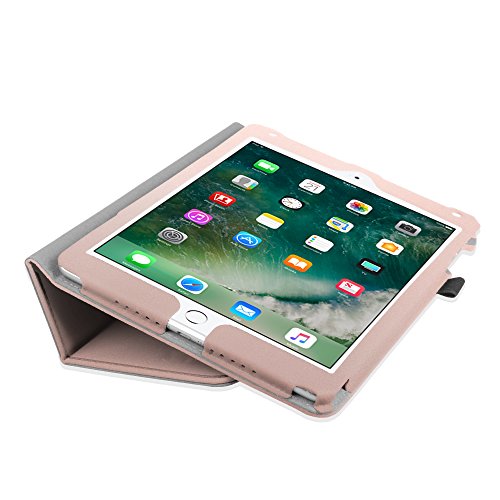 Fintie iPad 9.7 Zoll 2017 / iPad Air 2 / iPad Air Hülle – [Eckenschutz] Slim Fit Folio Kunstleder Schutzhülle Case Cover mit Auto Schlaf / Wach Funktion für Apple iPad 2017 Neue Modell 9.7″ Retina Display Tablet, iPad Air 1/2, Roségold - 8