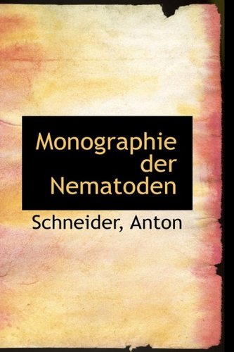 Preisvergleich Produktbild Monographie Der Nematoden