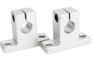 KEENSO SK10 Support de Guidage d'Arbre de Rail Linéaire de 10 mm Support d'Axe Optique Vertical en Alliage d'Aluminium