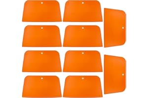 DaKuan Set di 10 stucchi di riempimento per carrozzeria, riempitivi per carrozzeria, riutilizzabili, da 15,2 cm, in plastica, per l'applicazione di stucchi, smalti, calafataggi e vernice (giallo)