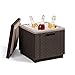Produktbild Allibert Kühlbox Beistelltisch inkl. Kühlakku Ice Cube Rattanoptik braun