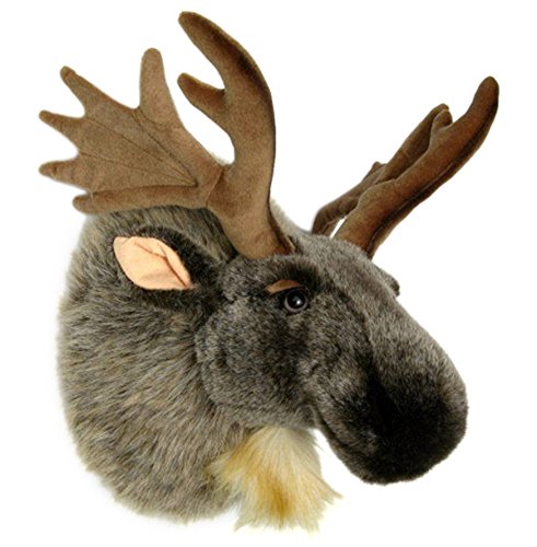 Preisvergleich Produktbild Wagner 8002 - Plüschtrophäe Elchkopf - lebensecht - XL - Plüschtier Trophäe Elch Plüsch