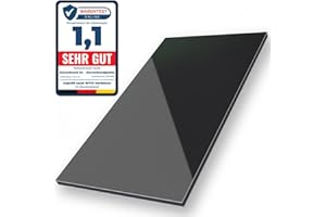 AMON Aluverbund 24 Aluverbundplatte, Aluminium Platte, 3mm dick, Anthrazit/RAL7016, 20x30cm