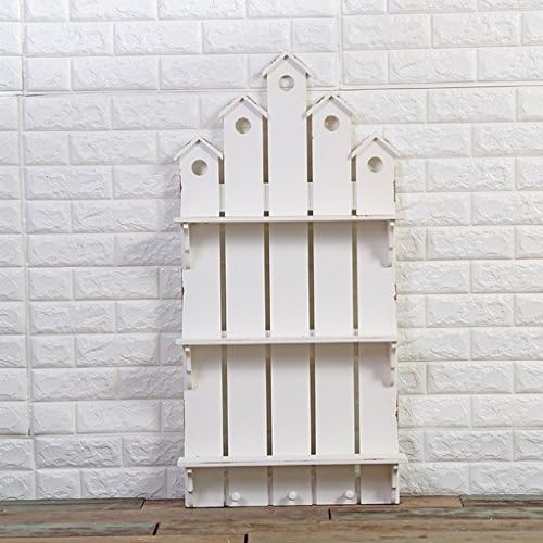CYJZ® Rack, Fence Three layers Solid wood white Flower racks Shelf hook up Wall hanging Strong bearing capacity