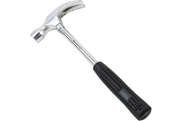 Spartan 11 Inch Curved Claw Hammer Heavy-Duty Steel Head with Anti-Slip Rubber Grip Ideal for Woodwork, DIY, Home Repairs, Masonry & Industrial Use