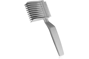 TPZORJX 1 Stück Friseurkamm für Männer, Fade, speziell entworfener Stil, professionelle Haarschneidehilfe, gebogene Positionierung, Bartstyling und entwickelte Koteletten