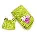 BESTIM INCUK Frog Costume Crochet Baby Blanket Hat Knitted Photography Prop
