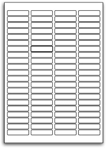 Multi Purpose White Permanent 35 mm Slides Labels - 84 Labels Per Sheet - 100 Sheets 46mm x 11.1mm