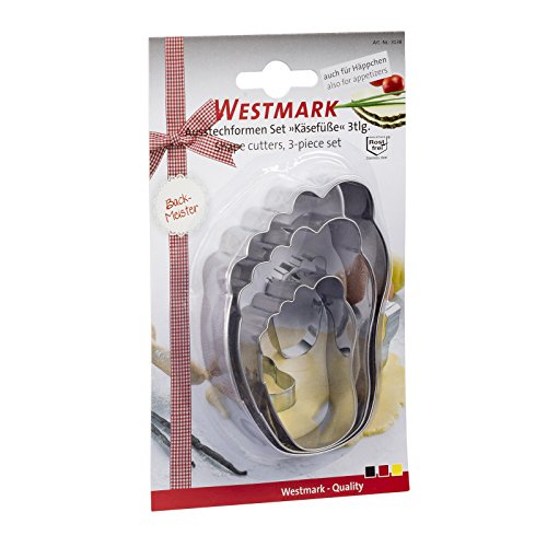 Westmark 444786 Ausstechformen Set „Füße“, Edelstahl, silber, 10.5 x 7 x 2.5 cm 3 Einheiten - 4