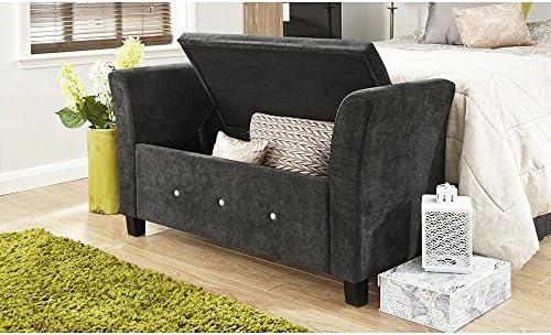 Large Storage Ottoman Box Blanket Chest Box Fabric Modern Chair Seat Bench Living Room Bedroom Unit