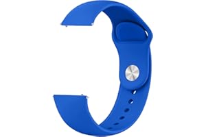 Aurrain 18mm 19mm 20mm 22mm Cinturino in Silicone per Garmin/Galaxy/Amazfit/Huawei, Cinturino Sostitutivo Sportivo Morbido Unisex.