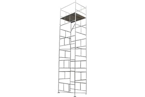 TOPTOWER 9.7m (31'7") Working Height 6’ x 4’ Scaffold Tower (Frames & Platform Boards)