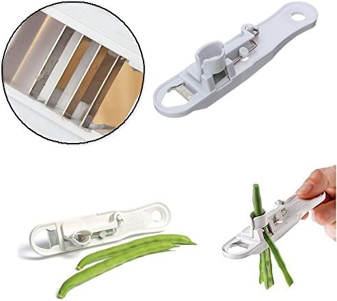 Mingfa Bean Slicer for Stringing & Slicing - Cuts The Bean Into Thin Slices and Removes The Strings On Either Side of The Bean