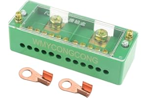 WMYCONGCONG WGCD 660V 30A Monofase 2 Ingressi 8 Outlet Meter Box Giunzione Distribuzione di Alimentazione Morsettiera 2 Inlet 12 Outlet