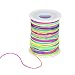 Produktbild Tofree Elastische Schnur Schnur Regenbogen Farbe Faden Schnur mit 1mm Durchmesser für DIY Handwerk, 100m