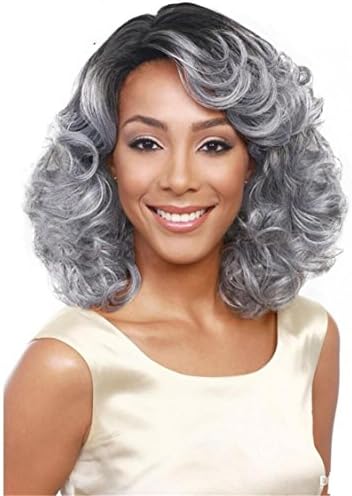 Fashion Trend Of Silver Gray Women Short Hair Hair Europe And The United States High-Quality Heat-Resistant Synthetic Wig