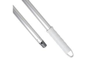 Maya Manche en aluminium anodisé 1,40 m. Léger, résistant et professionnel. Manche et filetage en polypropylène (blanc)