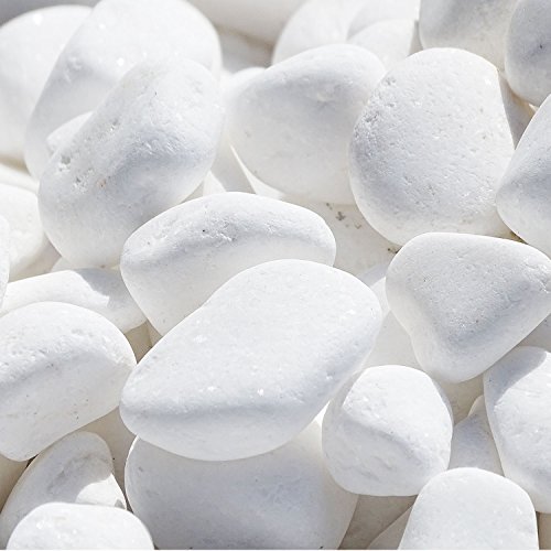 Marmorkies SNOW rein weiß schneeweißer Garten Kies 25 kg Karton (80/130 mm) - 4