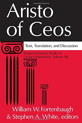 Preisvergleich Produktbild Aristo of Ceos: Text, Translation, and Discussion
