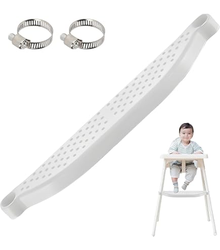 Adjustable Foot Rest For IKEA Antilop High Chair – Reversible, Non-Slip, Made With Durable Polypropylene (19.75 X 4.75 X 1 Inches)