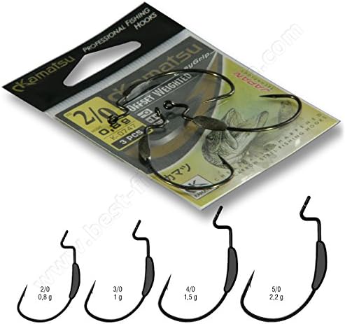 Offset Hooks Weighted Wide Gap Weedless Soft Lures Bait Worm Pike LRF/HRF