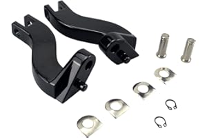 ONETK Passenger Footpeg Mount Bracket Kit Fits For Harley FL Touring Models Electra Street Glide Road King 1993-2020
