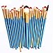 Tonsee® 20PCS Set Brosse Pro Makeup Brush Tools Make-up Toiletry Kit Wool Makeup Brush (Blue+Gold)