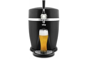 H.Koenig PINT568 Lo spillatore birra PINT568 di Wëasy, 60 watts di potenza. Compatibile con i fusti 5L universali pressurizzati e fusti Heineken