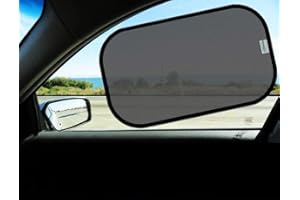 Kinder Fluff Tendina Parasole per Finestrino Auto (4x) - L'unica Tendina Parasole Certificata per Bambini che ha Dimostrato di Bloccare i UVR al 99,9% - Protezione Solare per Auto - P