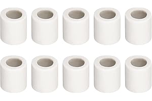 Rebower Tubo in Ceramica Cablaggio Isolato Ceramica Tubi [per Cavo Gruppo Protezione Isolamento Termico] - 6mm Dia/20 pz