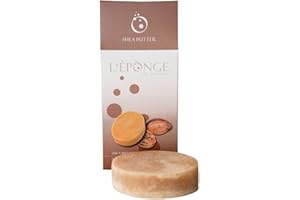 LEPONGE L'ÉPONGE – Shea Butter Duschschwamm | Innovativer 4 in 1 Badeschwamm mit schäumender Naturseife, intensivem Duft und sanftem Peeling-Effekt. Naturschwamm für bis zu 30 Wäschen