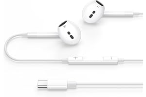 VIKEVO Kabelkopfhörer für iPhone 17 16 15, USB C Kopfhörer mit Kabel für iPhone 15 16 17 Air/Plus/Pro/Max/iPad, In Ear USBC Ohrhörer HiFi Stereo mit Mikrofon für Samsung S25 S24 S23 S22 S21 Ultra/Pixel usw