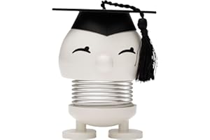 ‎HOPTIMIST Hoptimist IQ Bimble Bestandene Prüfung Geschenk, Graduation Deko zum Abi, Glücksbringer Prüfung oder Süßes Abitur Geschenk, 6,3 x 6 x 7,2 cm, Small, Weiß