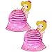 Produktbild COM-FOUR® 2x Laternen im Set, Lampion "Princess" für Laternenumzug, 44 x 35 cm (02 Stück - Prinzessin)