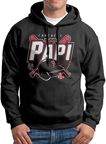 Boston Farewell Big Papi Mens Pullover Hoodies -  Black - 
